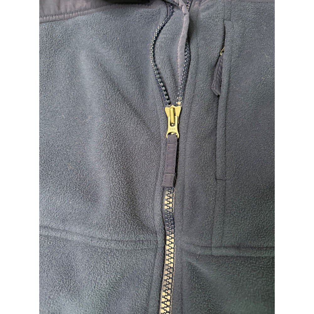 Duluth Trading Co Mens Fleece Vest MED Navy Blue Full Zip Pocket Fall Light - Picture 6 of 10